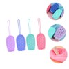 Beavorty 4pcs Double-sided Bath Scrubber for Deep Cleansing Ergonomic Handheld