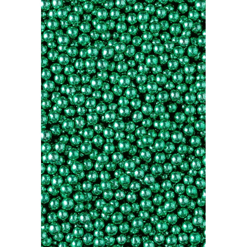 SPRINKLY - Metallic Pearls - Green - 6mm - 30g