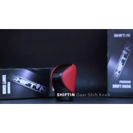 SHIFTIN Red & Carbon Fiber Gear Shift-er Knob for Lexus ES GS IS NX RC RX GX 2015-2020