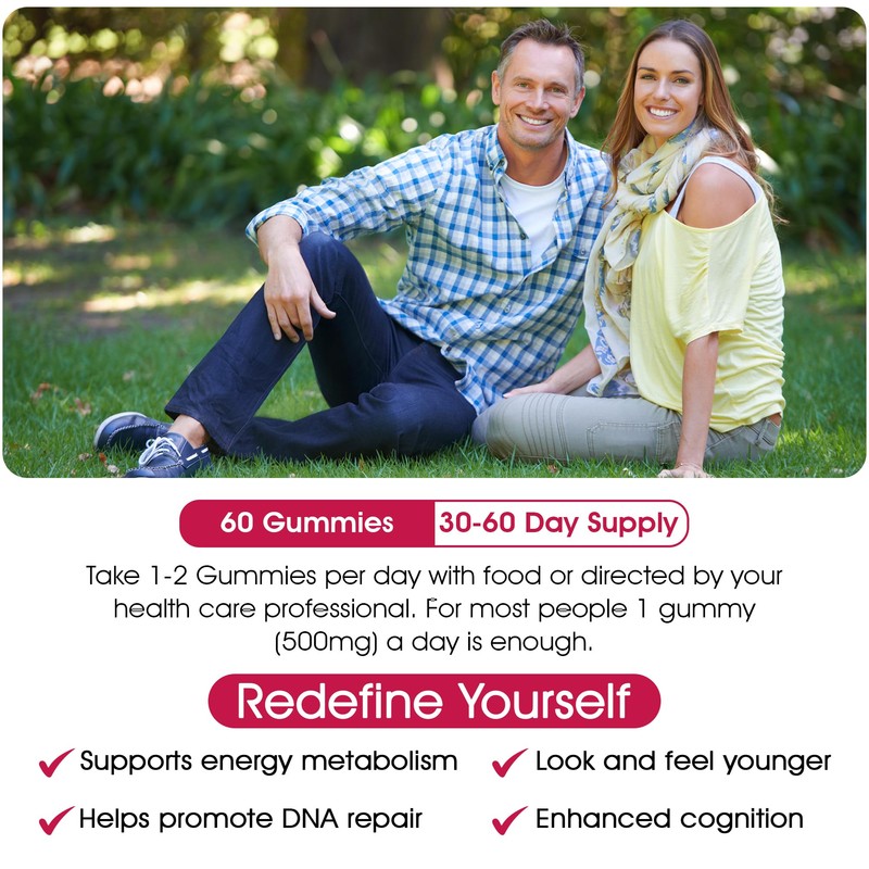 NMN Gummies, NAD+ Resveratrol Supplement for Longevity and Beauty Support,