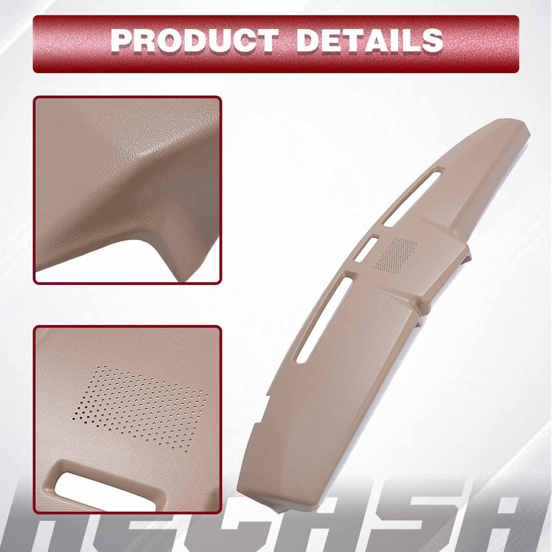 HECASA Dash Board Cover Compatible with 1980-1986 Ford F100 F150