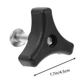 RUIENGCOMM 4Pcs Lawn Mower Handle Knobs Nut Bolt Plastic Handle Knob Nut Screw Bolt Replacement for Most Lawnmower Handle Parts Garden Tools