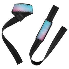 Correas de muñeca de levantamiento de 26 pulgadas de neopreno acolchado para levantamiento de pesas, culturismo, entrenamiento de fuerza