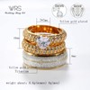 TWO RINGS His Hers Wedding Ring Sets Couples Rings Women's