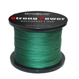 Dingbear 109Yd/100m 135LB/0.60mm Dark Green Braided Fishing Lines, 8 Strands, Super Strong PE Fishing Wire for Saltwater and Freshwater Fishing