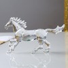 Crystal Horse Realistic Animal Art Figurine Collection Table top Ornament