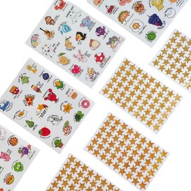 Funny Encouragement Stickers Star Stickers for Kids Reward, Motivational Teacher Stickers, Reward Stickers, School, Home, Bar, DIY and Office Decoration (Style1-8Sheets)