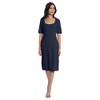 Maggy London Women's Scoop Neck Dress, Twilight Navy, 8
