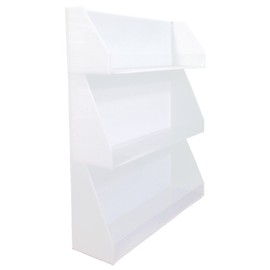 Pana White Acrylic Display Organizer Rack (Fits Nail Polish, Jars, Spices, and More)