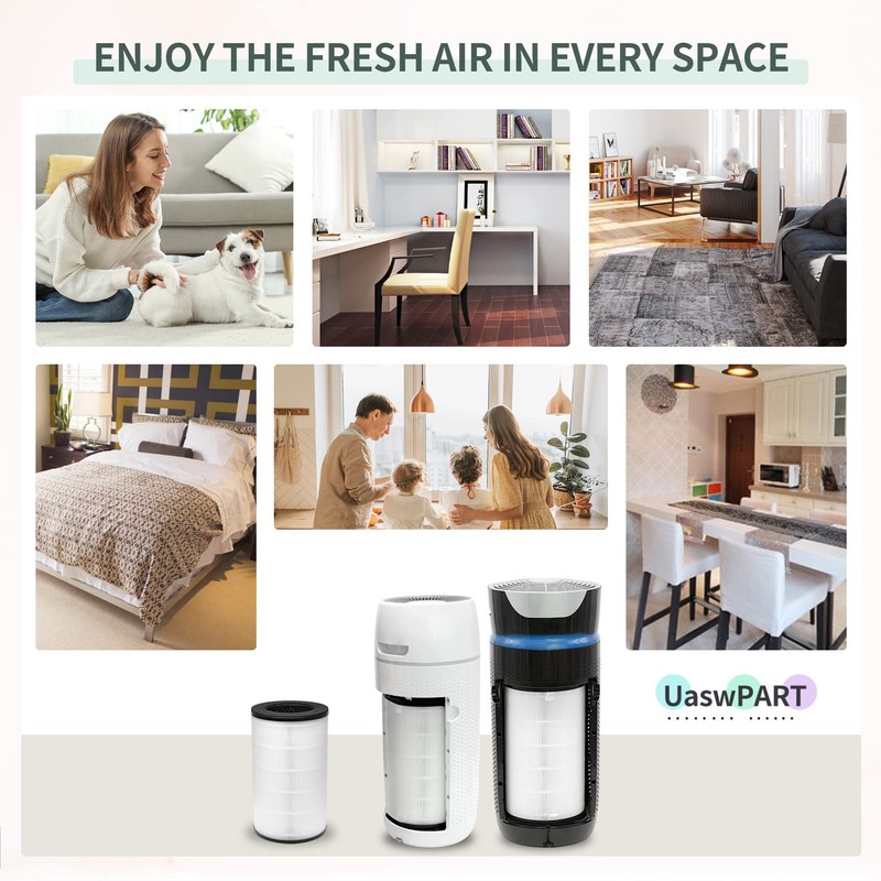 [UPGRADED] AP-PET35-WT AP-T30FL Replacement Filter Compatible with HoMedics Air Pu-rifier