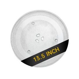 Rotaglass 13.5" Microwave Glass Turntable Plate, 13.5" / 34.3cm Microwave Tray Replacement Glass Plate, Glass Tray Replacement for LG,Samsung，GE, Magic Chef, Hotpoint, Panasonic, Kenmore, etc