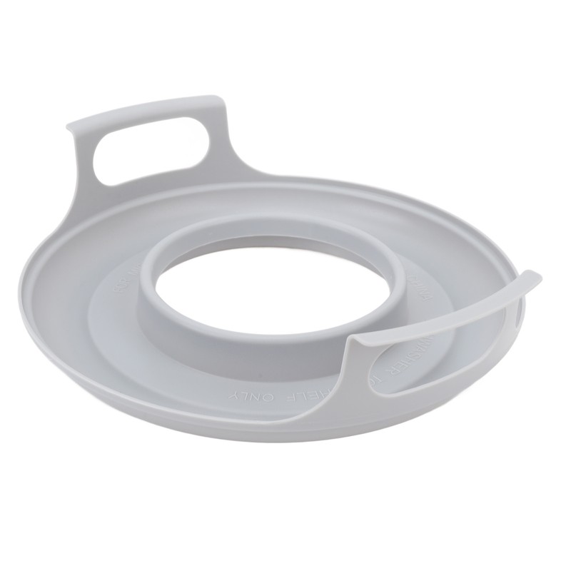 Microwave Cool Plate Spill Proof Microwave Bowl Carrying Tray with