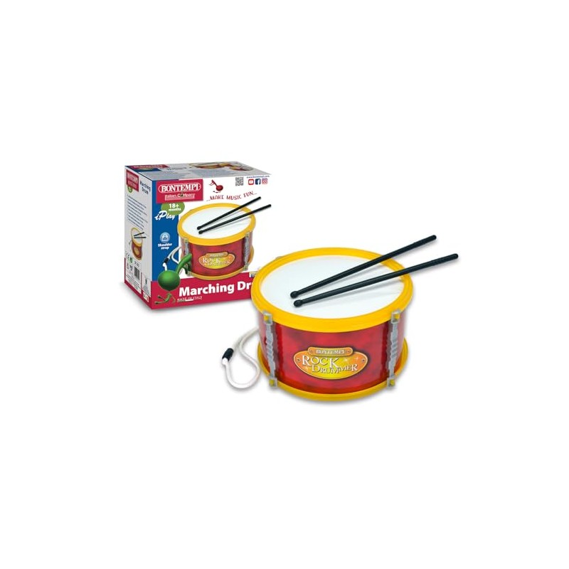 Bontempi 50 2542 Marching Drum, Multi-Colour