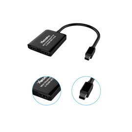 XtremPro Mdp-2Hmmst Mini DisplayPort to 2 HDMI MST Hub High Def Audio Video Adapter