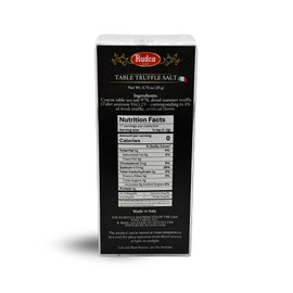 Rudca Food Table Truffle Salt – 100% Natural Sea Salt Crystals with Real Truffle Pieces – No Additives – Grinder Jar – 0.70 oz (20g)