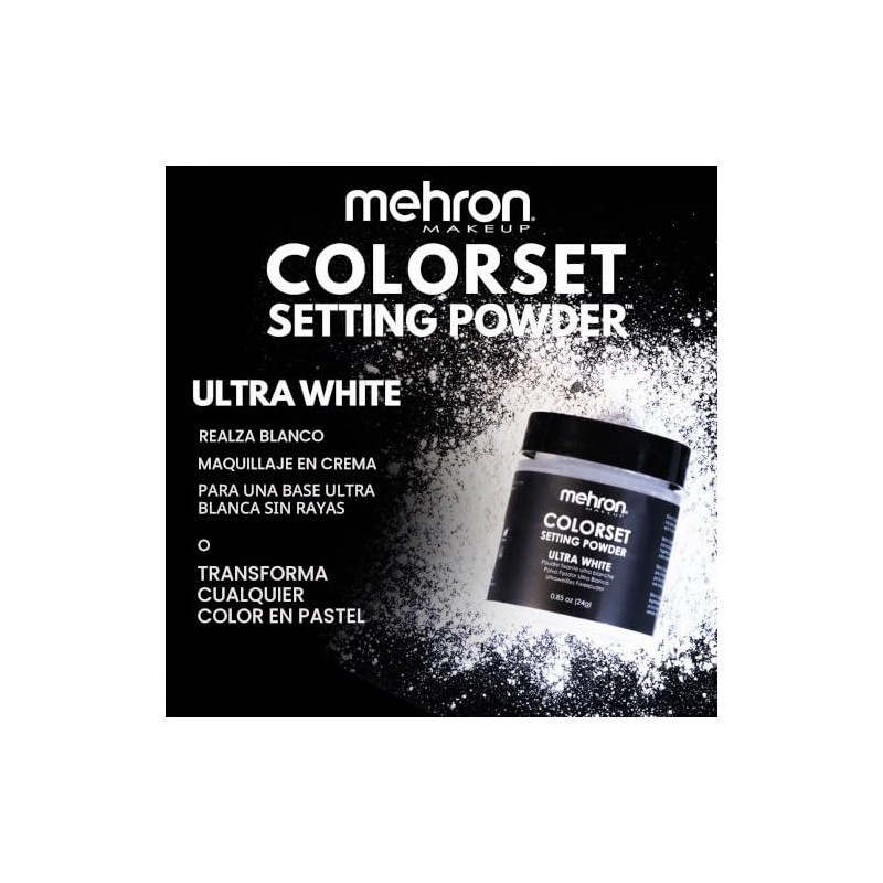 Mehron ultrafine setting powder with antiperspriant - ultra white
