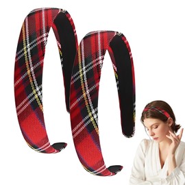 2 Pcs Red Headband, Red Headband Kids,Vintage Style Accessories Suitable for Daily Use Take Pictures Gatherings for Girls,Women