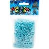 Rainbow Loom Glow Blue Rubber Bands with 24 C-Clips