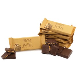 Ethel M Chocolates Premium Milk Chocolate Peanut Butter Bars, Set of 8, Perfectly Sweet & Salty Blend Of Rich and Creamy Peanut Butter and Chocolate
