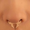 Dervivea Gothic Horns Septum Ring Buffalo Horn Nose Rings Horns