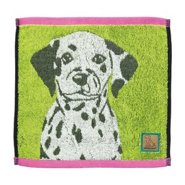 Marushin 0765001600 Wonderful Peace Handkerchief, Love Eyes, Dalmatian, Dog, Cat, Cute, Antibacterial, Odor Resistant, 100% Cotton