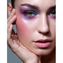 Erinde Colorful Makeup Eyeshadow Palette 16 Colors, Highly Pigmented Make up Shimmer Eye Shadow Pallete Powder, Highlighter Makeup Palette, Contour Eye Shadow Palette, Glitter Eyeshadow Palette #01