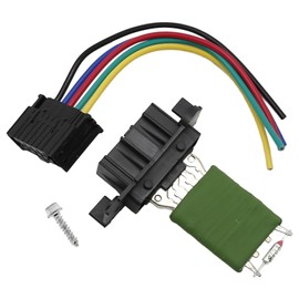 Hoypeyfiy 13248240 Blower Motor Resistor with Wiring Harness, Replacement for Corsa D 2006-2011 Grande Punto 2005-2012 Punto Evo 2009-2011 77364061 55702407