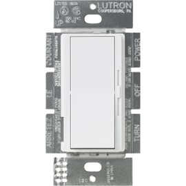 Lutron, White DVLV-10P-WH PRESET DIMMER
