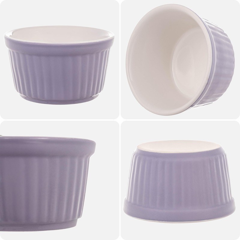 KADAX Soufflé Förmchen, 1 Stück, Ø 9cm Crème Brûlée Schälchen,