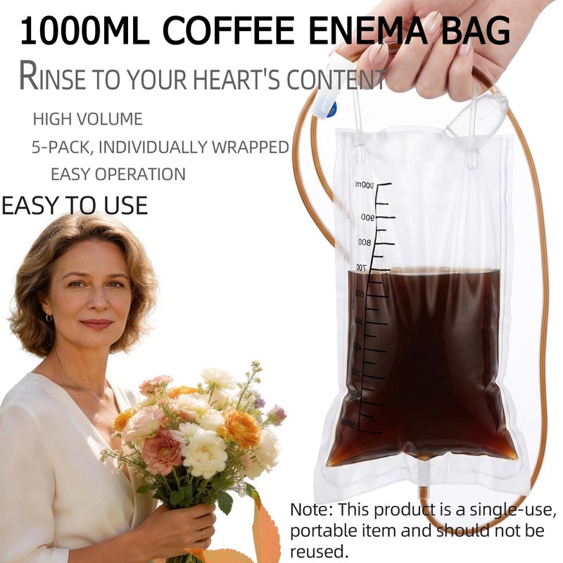 AZREKV Enema Enema Bags Kit Cleaning Douche System