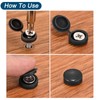 uxcell 100Pcs Blue Screw Cap Covers, PVC Hinged Screw Cover