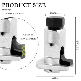 Figpade Strut Spreader Tool 5.0-11.5 mm,Heavy Duty Suspension Knuckle Spreader Tool Separates Struts for Maintenance and Repair,Universal Steering Knuckle Spreader Car Tool (Silver)