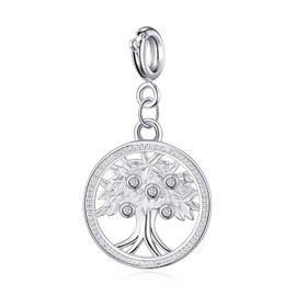 Philip Jones Tree of Life Charm Created with Zircondia® Crystals