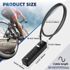 MeBantoo Cable Locks with Combination, 23.6Inch Steel Small Cable Rope