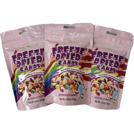 Apexy Freeze Dried Candy - Freeze Dried Rainbow Candy Assorted Flavor - Dehydrated, Crunchy, Colorful Treats & Snacks for Kids & Adults - Packed in a Resealable Pouch (Original Rainbow Crunchy Clouds 12.69oz (360g))