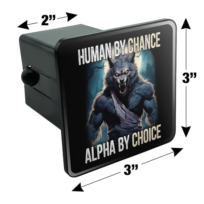 Graphics & More Werewolf Alpha Tow Trailer Hitch Cover Plug