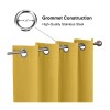 CUCRAF Lemon Sun Blocking Curtains 52X63 Pack Of 2 Thermal