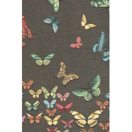 Butterflies Dark French Tapestry Table Runner - 19 in. x 71 in. Cotton by Charlotte Home Furnishings - Luxury Style Table Runner for Dining Room Dresser Wedding Party Decorations