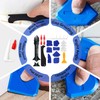 Caulking Tool Kit,Caulk Remover Tool,3 in 1Silicone Caulking Tool Kit,