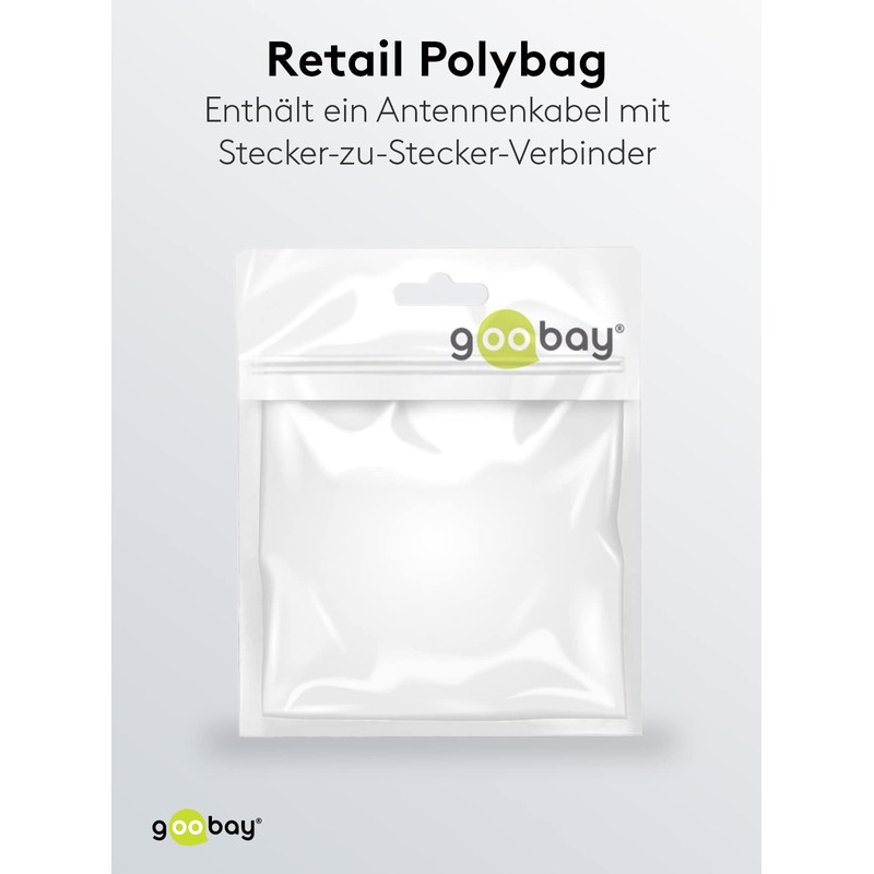 Goobay TV Antennenkabel St/Bu SW 10m