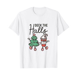 Tees-Deck The Halls mit Wintergrafik T-Shirt
