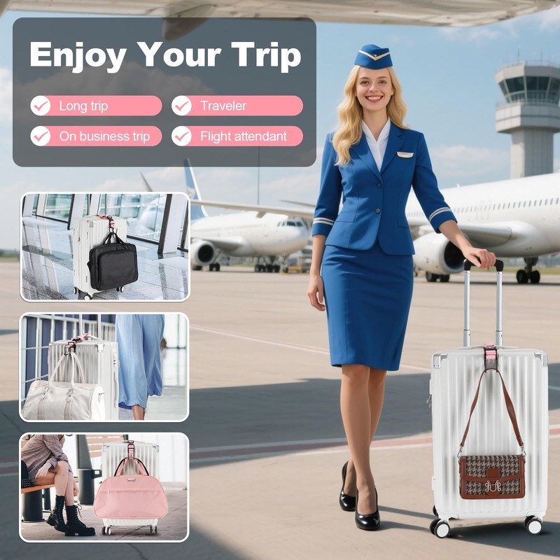 Exshoiu J Hook for Luggage Strap, Luggage Hook Strap Flight