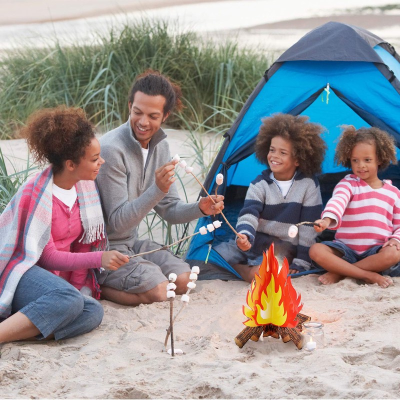 2 Set Fake Fire 12 Inch Tall Artificial Fire Fake