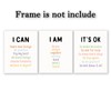 Positive Affirmations Print Set of 3 – I Can, I