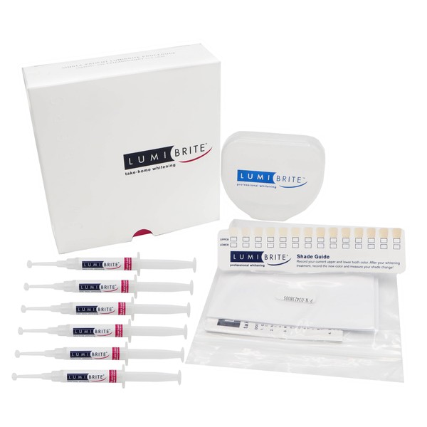 LumiBrite 22% Teeth Whitening Gel Take-Home Kit, Tropical Fruit Flavor,