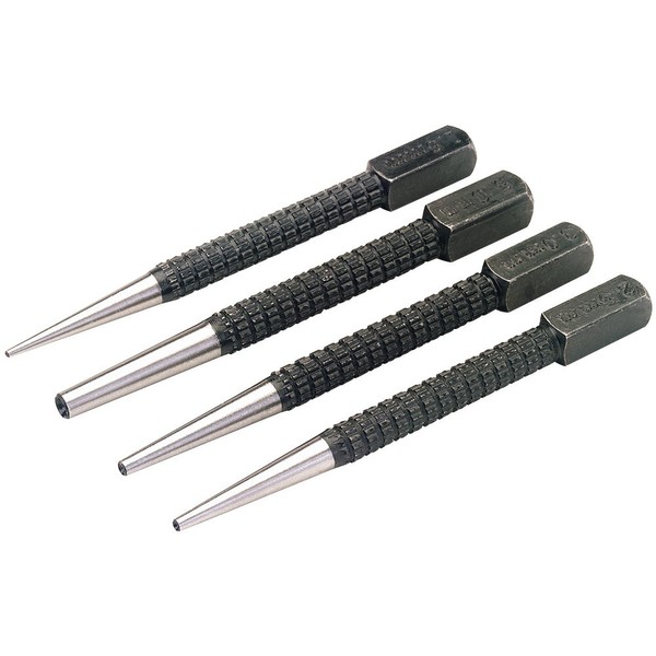 Draper 35480 4 Piece Set Of Cupped Nail Sets