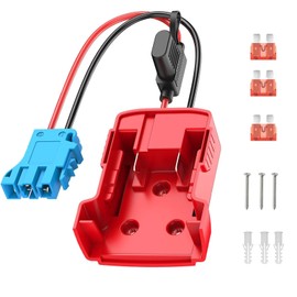 Power Wheel Adaptor for Milwaukee M18, 18V Battery Adapter Power Wheel Battery Converter Kit with Fuse Holder and 12AWG Wire Harness Connector for DIY RC Car Robotics Riding Toys