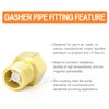 GASHER 2PCS Brass Check Valve 1/2" Female to 1/2" Male