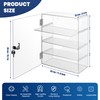 Acrylic Display Case with Lock Key, Removable 4-Tier Clear Acrylic