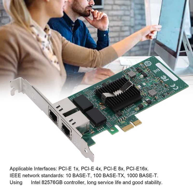 Network Card 82576GB Chip PCIE X1 Gigabit Dual Port Electric